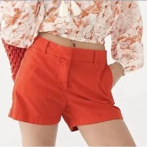 Women’s J Crew Orange Chino Shorts. Size 2.